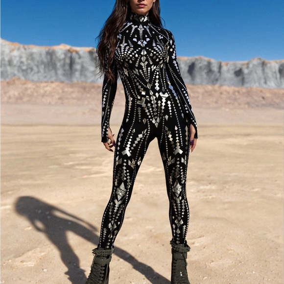 CandyCatz bodysuit - perfect for a festival or as a Halloween costume - Picture 2 of 5